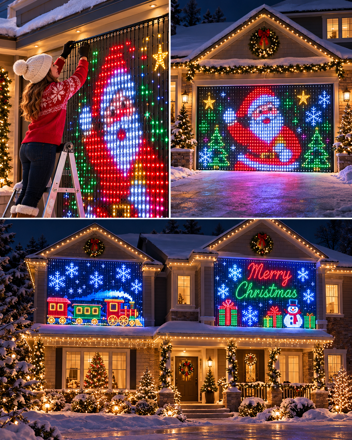 Smart LED curtain app control